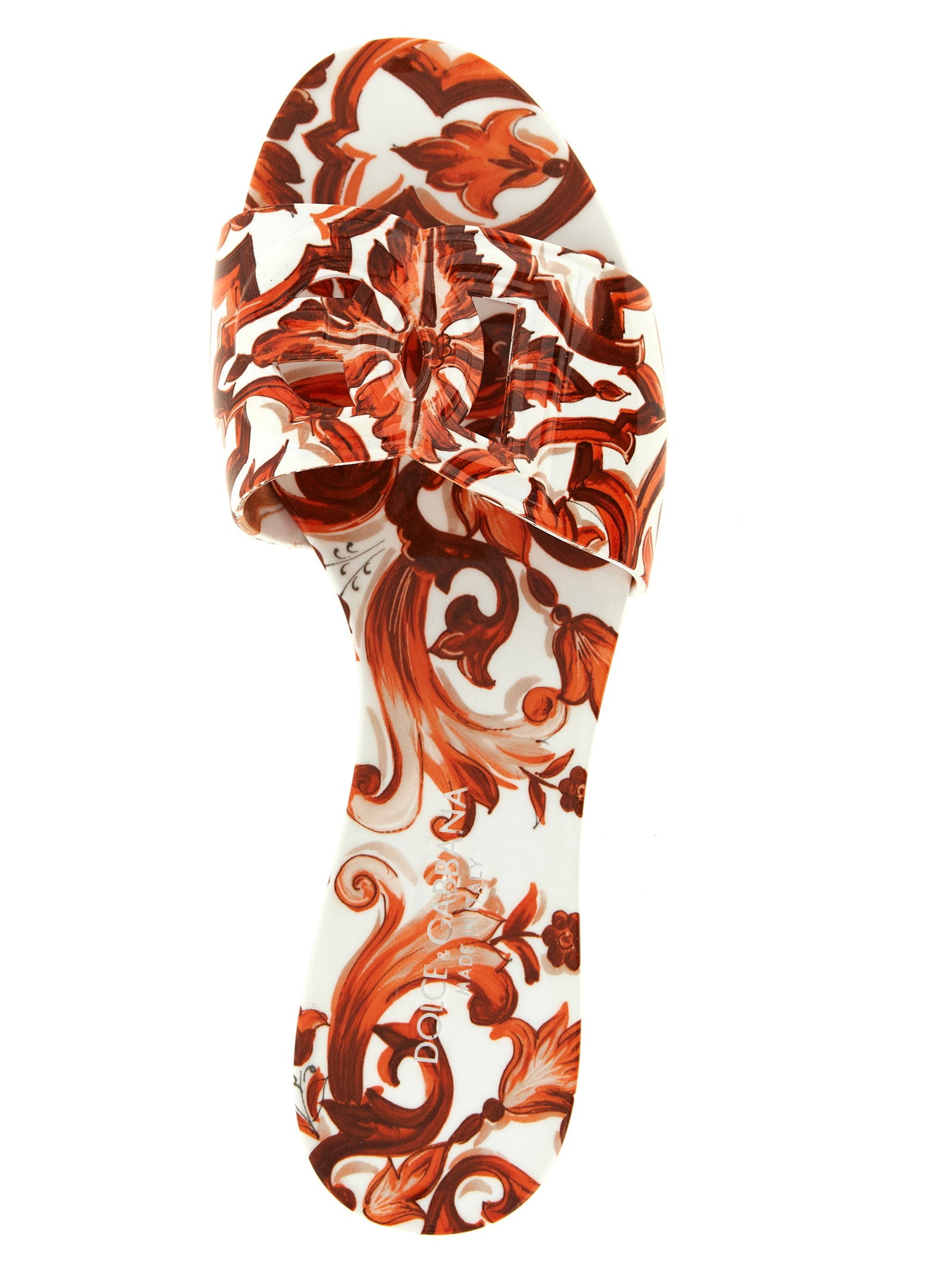 Dolce &amp; Gabbana Bianca Slides Orange