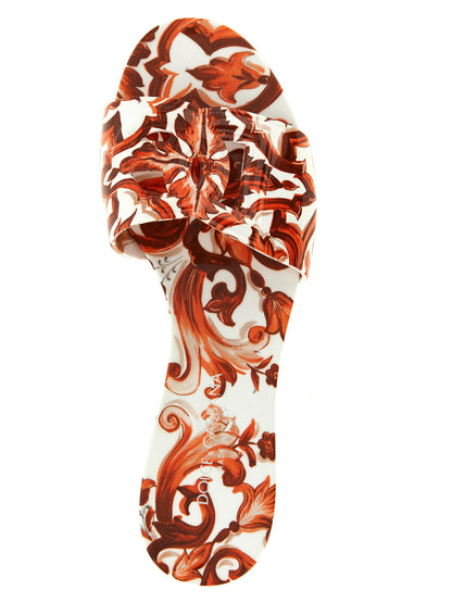 Dolce &amp; Gabbana Bianca Slides Orange