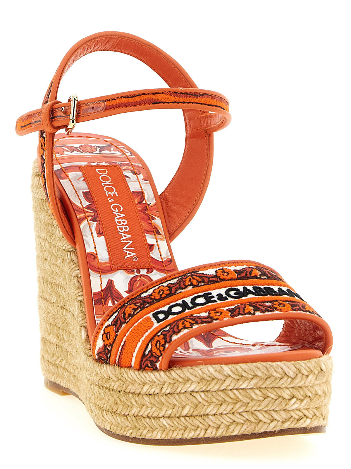 Dolce &amp; Gabbana Maiolica Wedges Orange