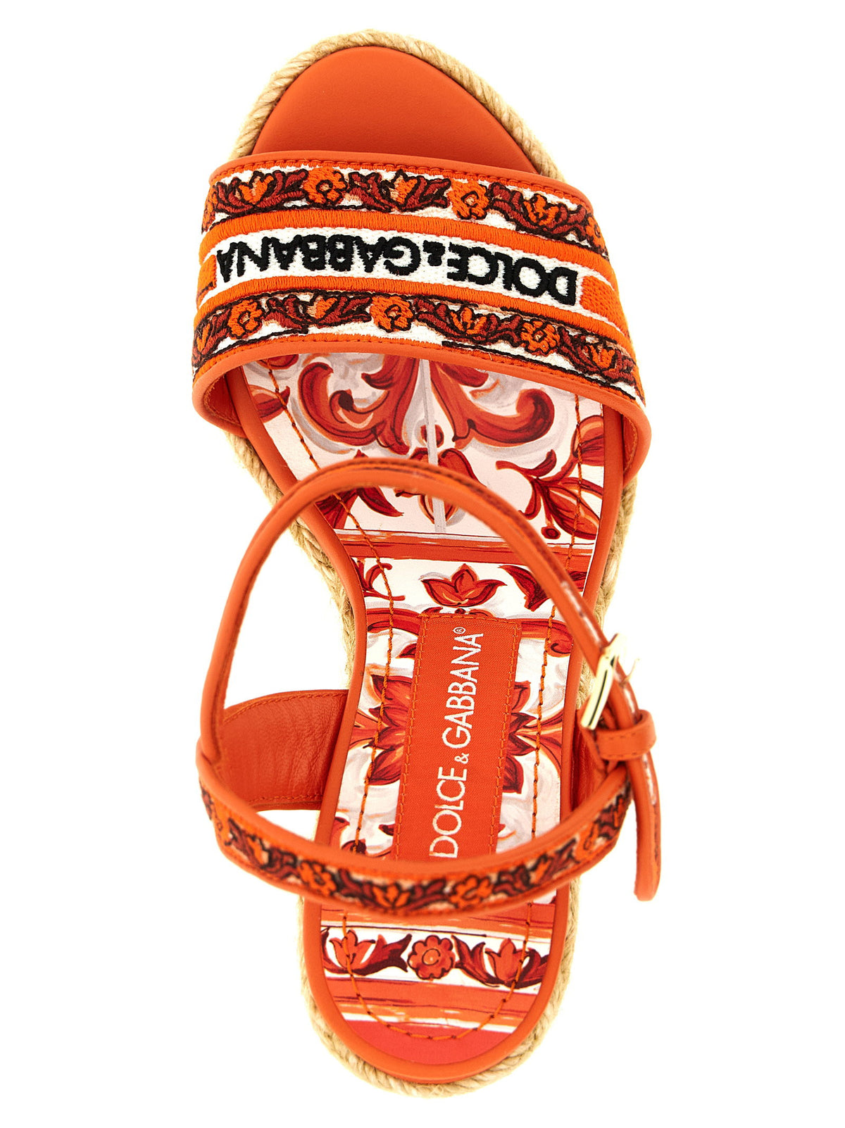 Dolce &amp; Gabbana Maiolica Wedges Orange