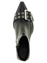 Ganni Buckle Ankle Boots Black
