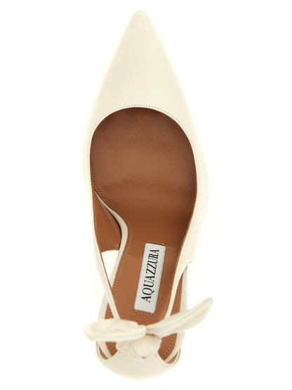 Aquazzura Bow Tie Pumps White