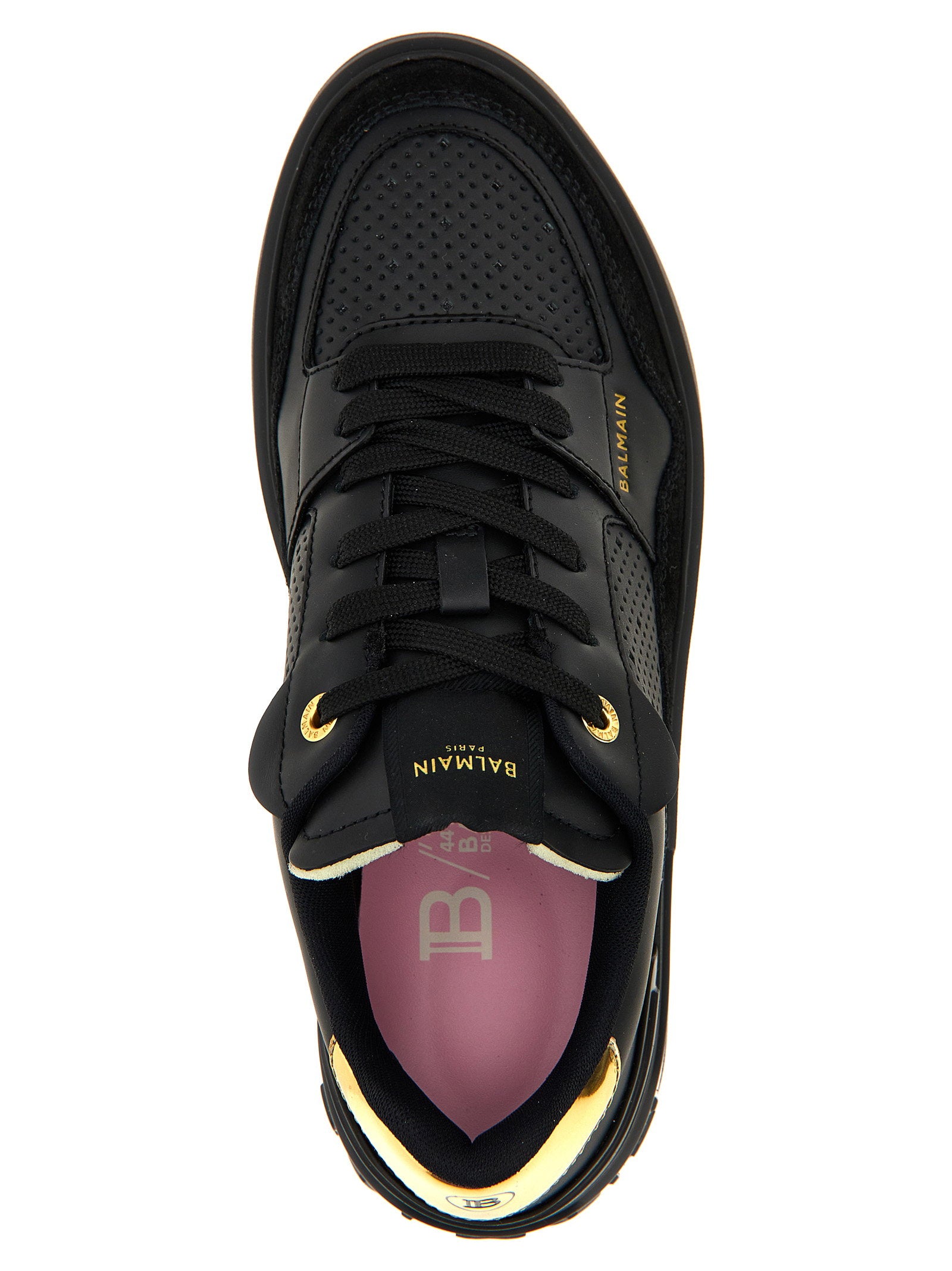 Balmain B-court Flip Sneakers Black