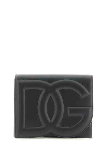 DG Logo Leather Crossbody Bag