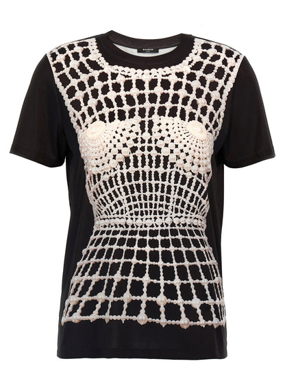 Balmain Trompe Loeil T-shirt Black