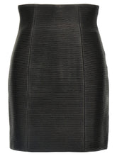 Balmain Hw Rolled Skirt Black