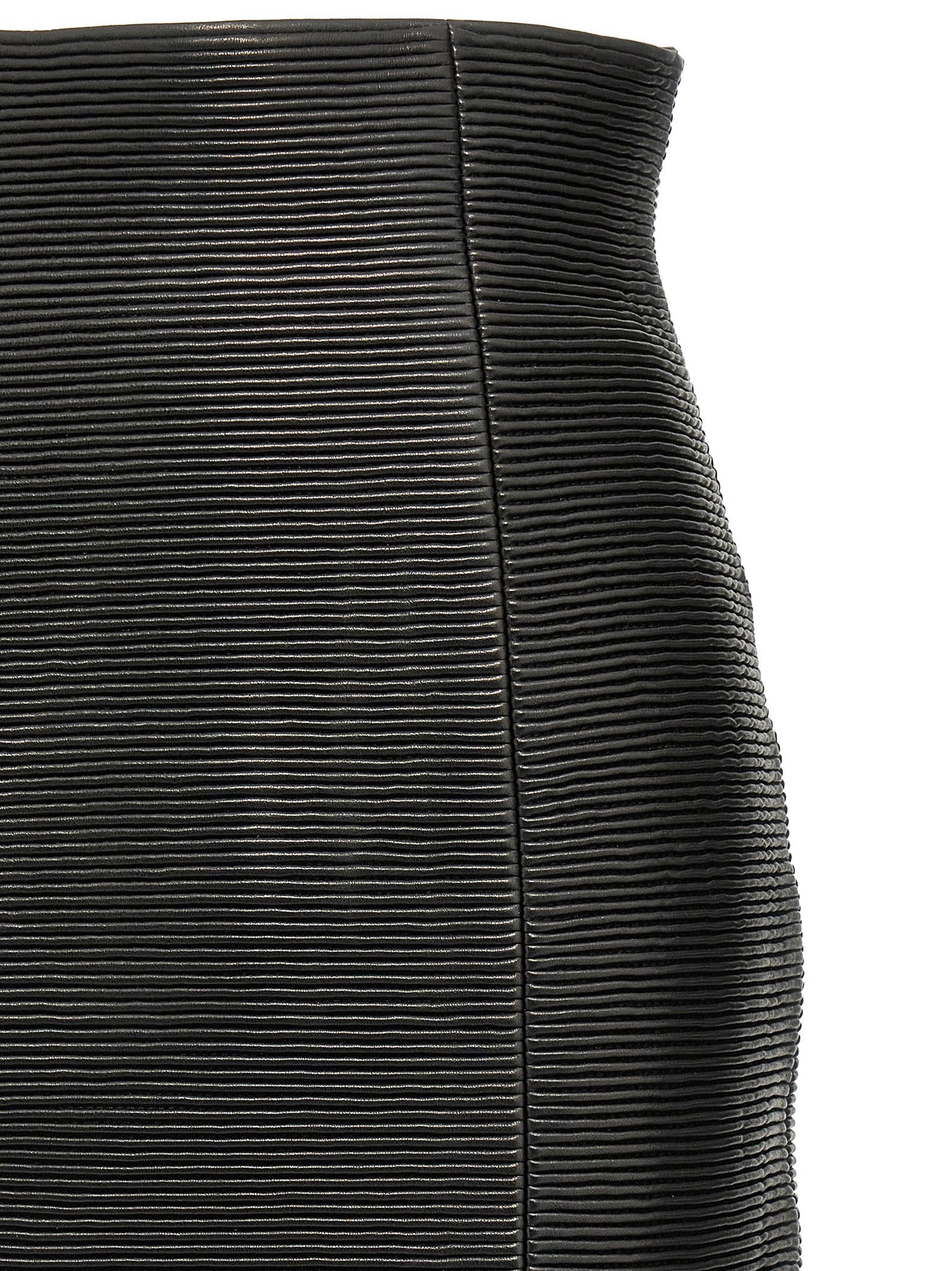 Balmain Hw Rolled Skirt Black