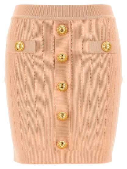 Balmain Chiocciola Skirt Pink
