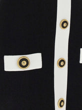 Balmain Filo Leone Catena Dress White/black