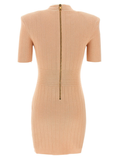 Balmain Chiocciola Dress Pink