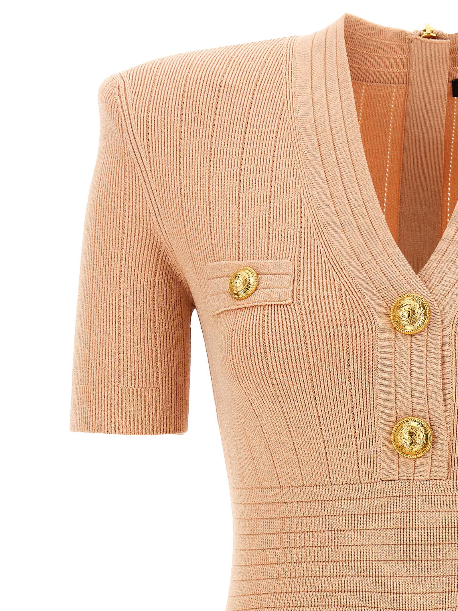Balmain Chiocciola Dress Pink