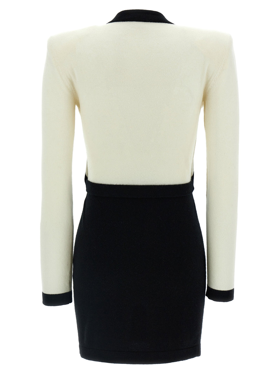 Balmain Filo Leone Catena Dress White/black