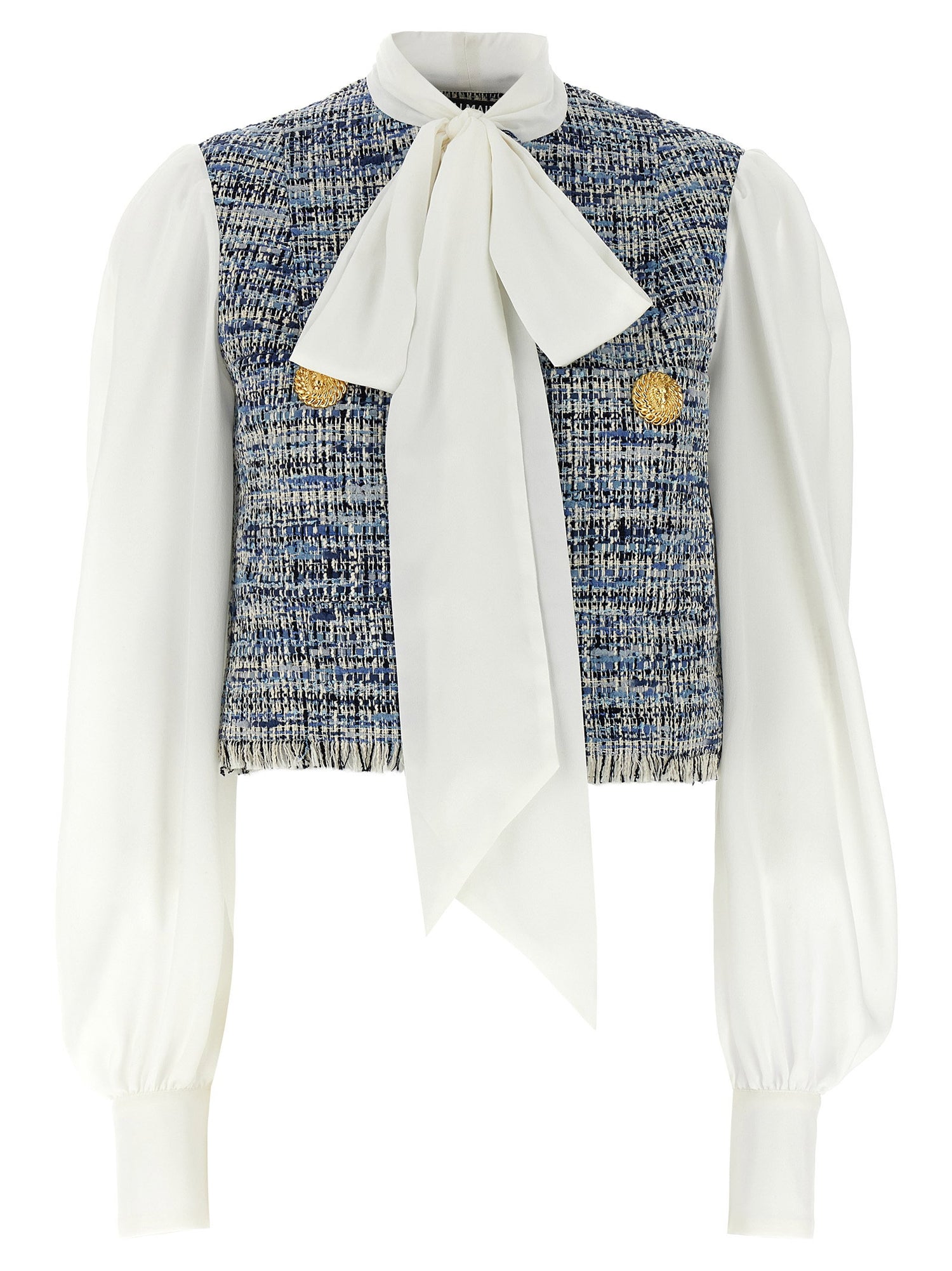 Balmain Tweed Shirt Multicolor
