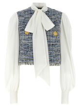 Balmain Tweed Shirt Multicolor