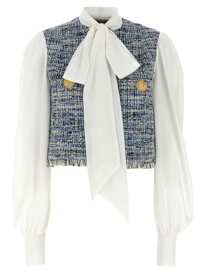 Balmain Tweed Shirt Multicolor