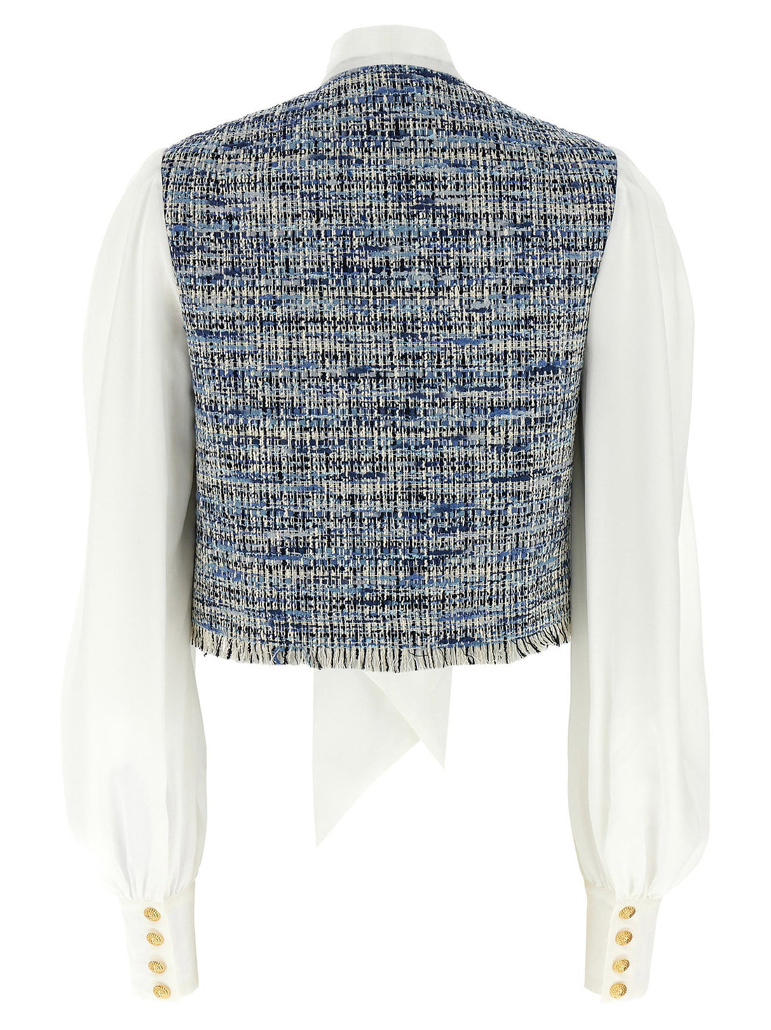 Balmain Tweed Shirt Multicolor