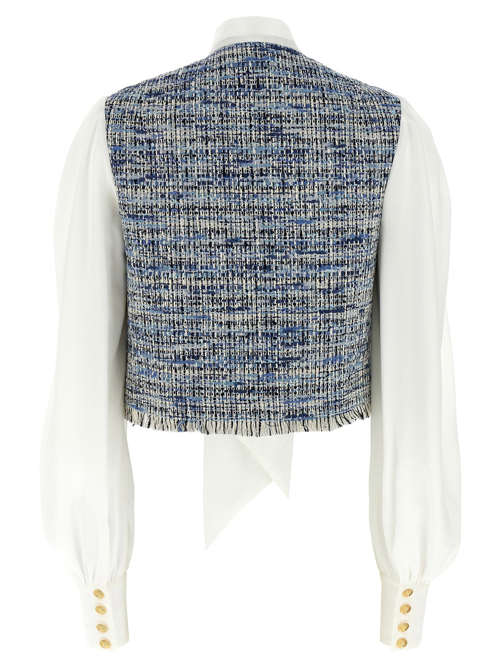 Balmain Tweed Shirt Multicolor