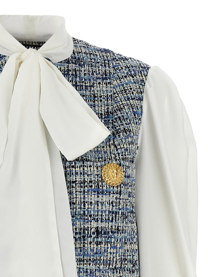Balmain Tweed Shirt Multicolor