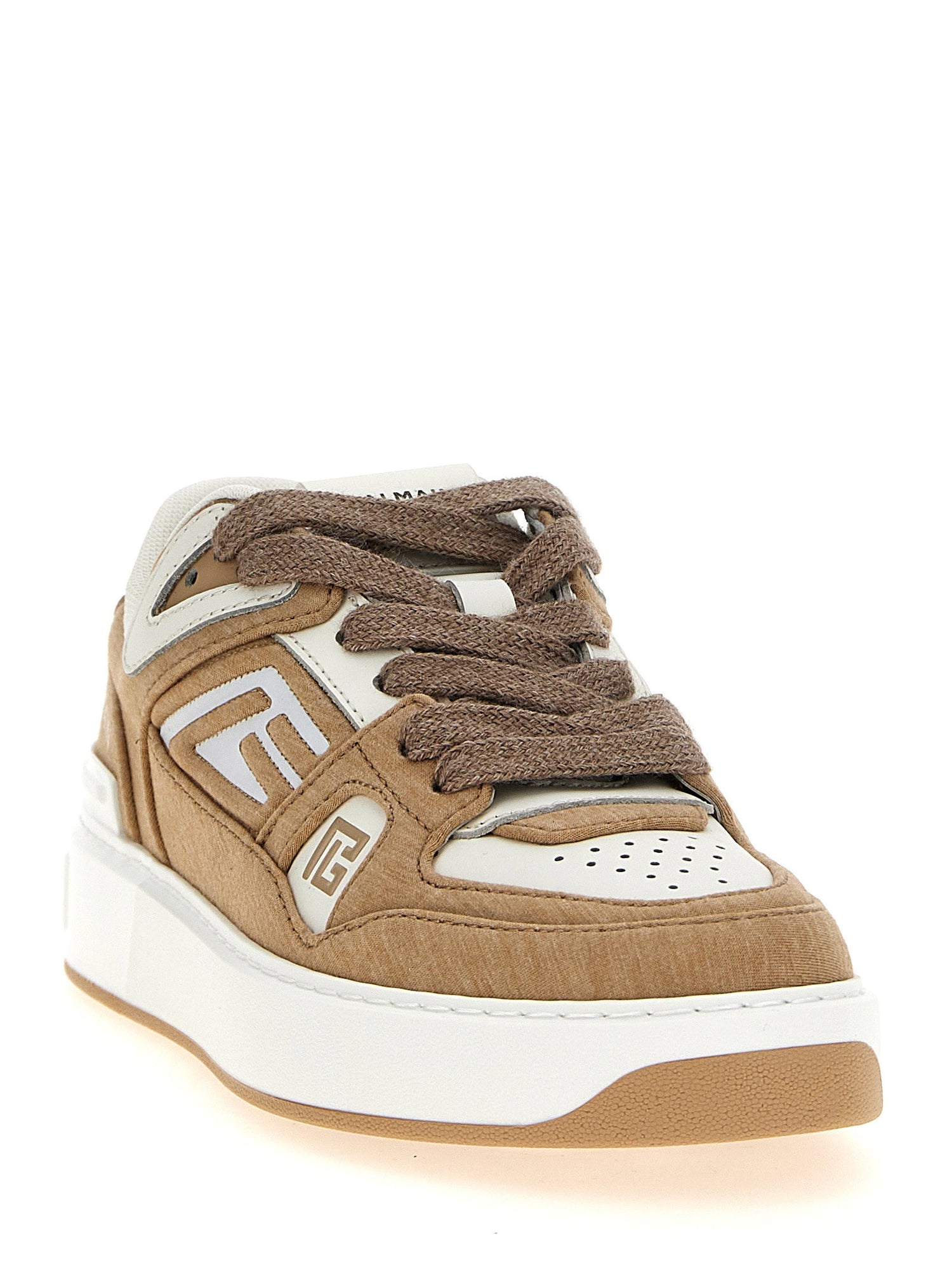 Balmain B-court Sneakers Beige
