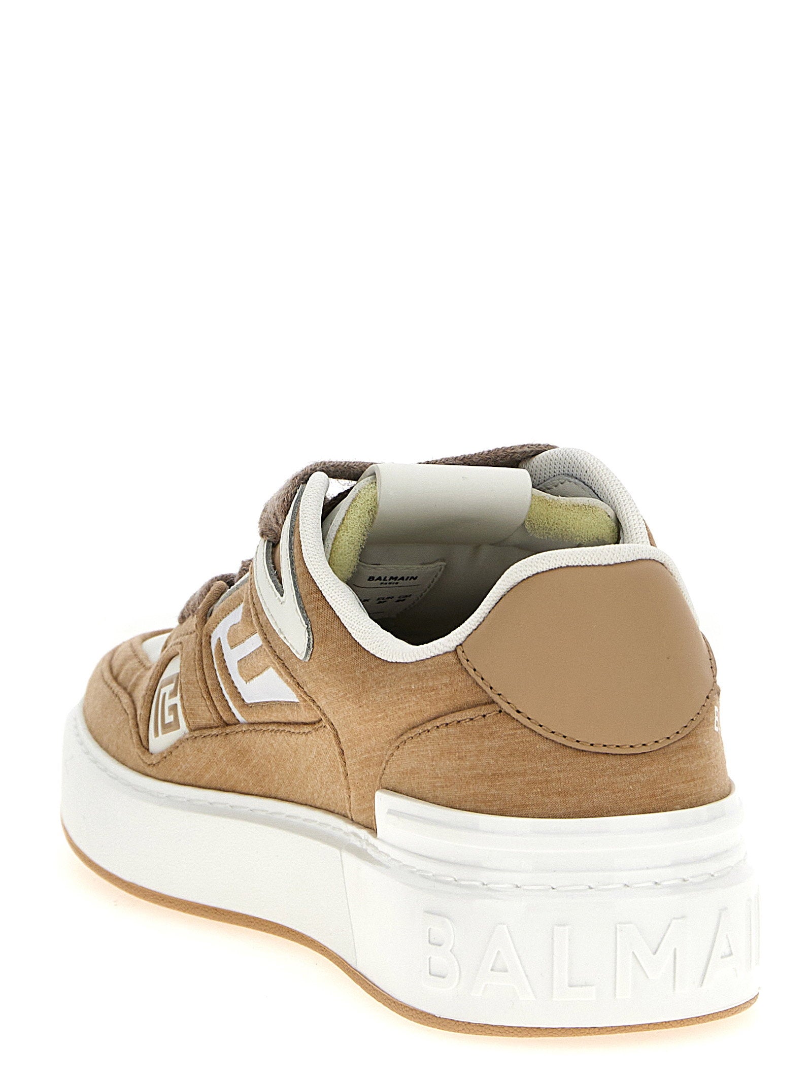 Balmain B-court Sneakers Beige