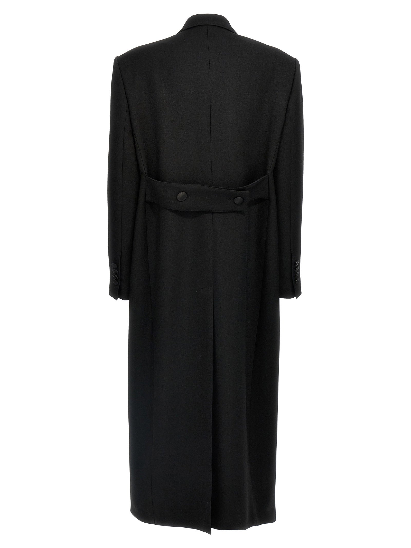 Dolce &amp; Gabbana Long Tuxedo Coat Black