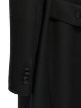 Dolce & Gabbana Long Tuxedo Coat Black