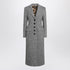 Dolce & Gabbana Single-breasted Chevron Wool Coat Multicolor