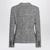 Dolce & Gabbana Single-breasted speckled wool-blend jacket multicolor