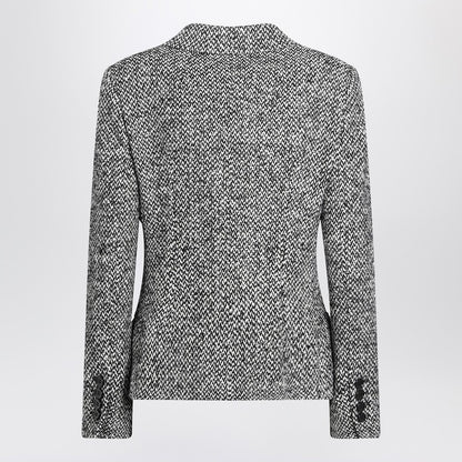 Dolce &amp; Gabbana Single-breasted speckled wool-blend jacket multicolor