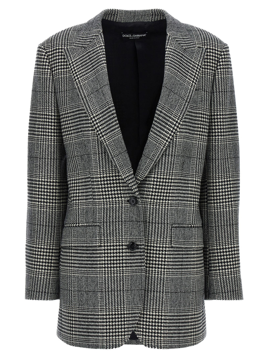 Dolce & Gabbana Pied De Poule Blazer White/Black