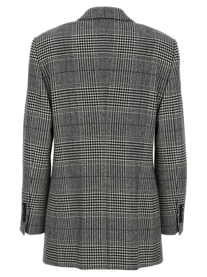 Dolce &amp; Gabbana Pied De Poule Blazer White/Black