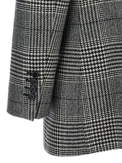 Dolce &amp; Gabbana Pied De Poule Blazer White/Black