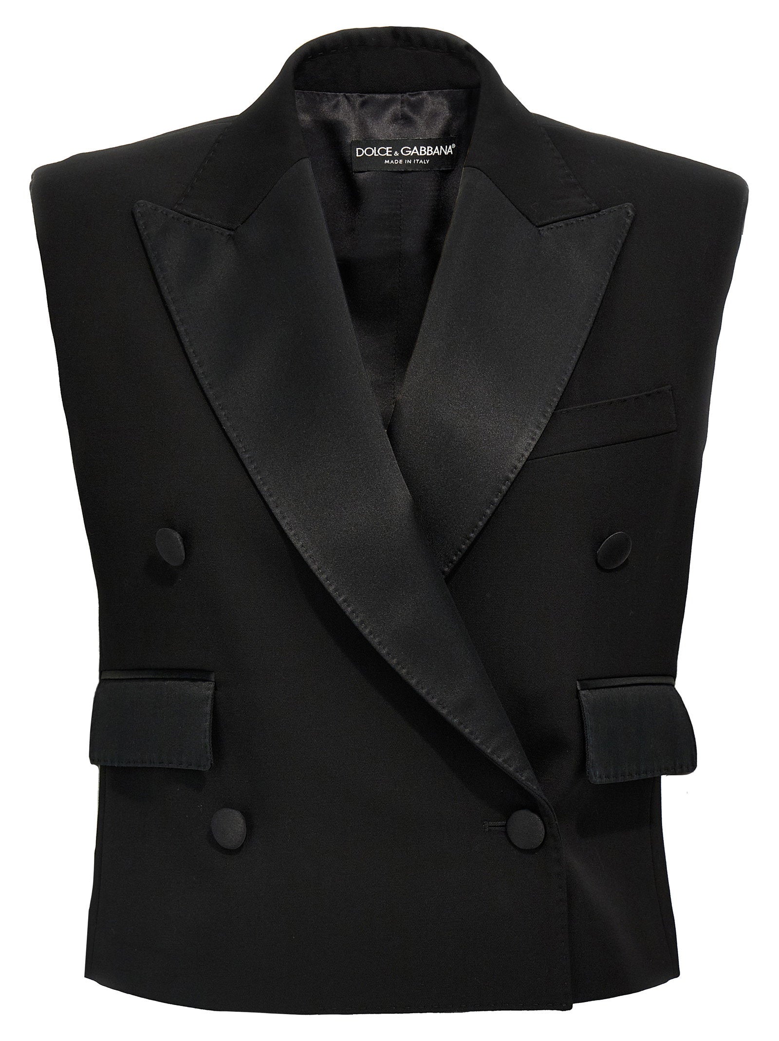 Dolce &amp; Gabbana Tuxedo Gilet Black