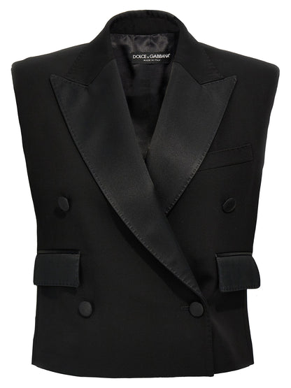 Dolce &amp; Gabbana Tuxedo Gilet Black