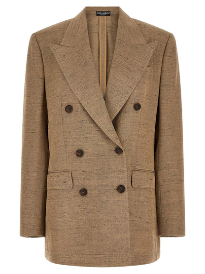Dolce &amp; Gabbana Double-breasted Blazer Beige