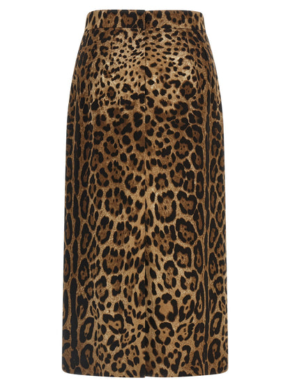 Dolce &amp; Gabbana Leo Skirt Brown