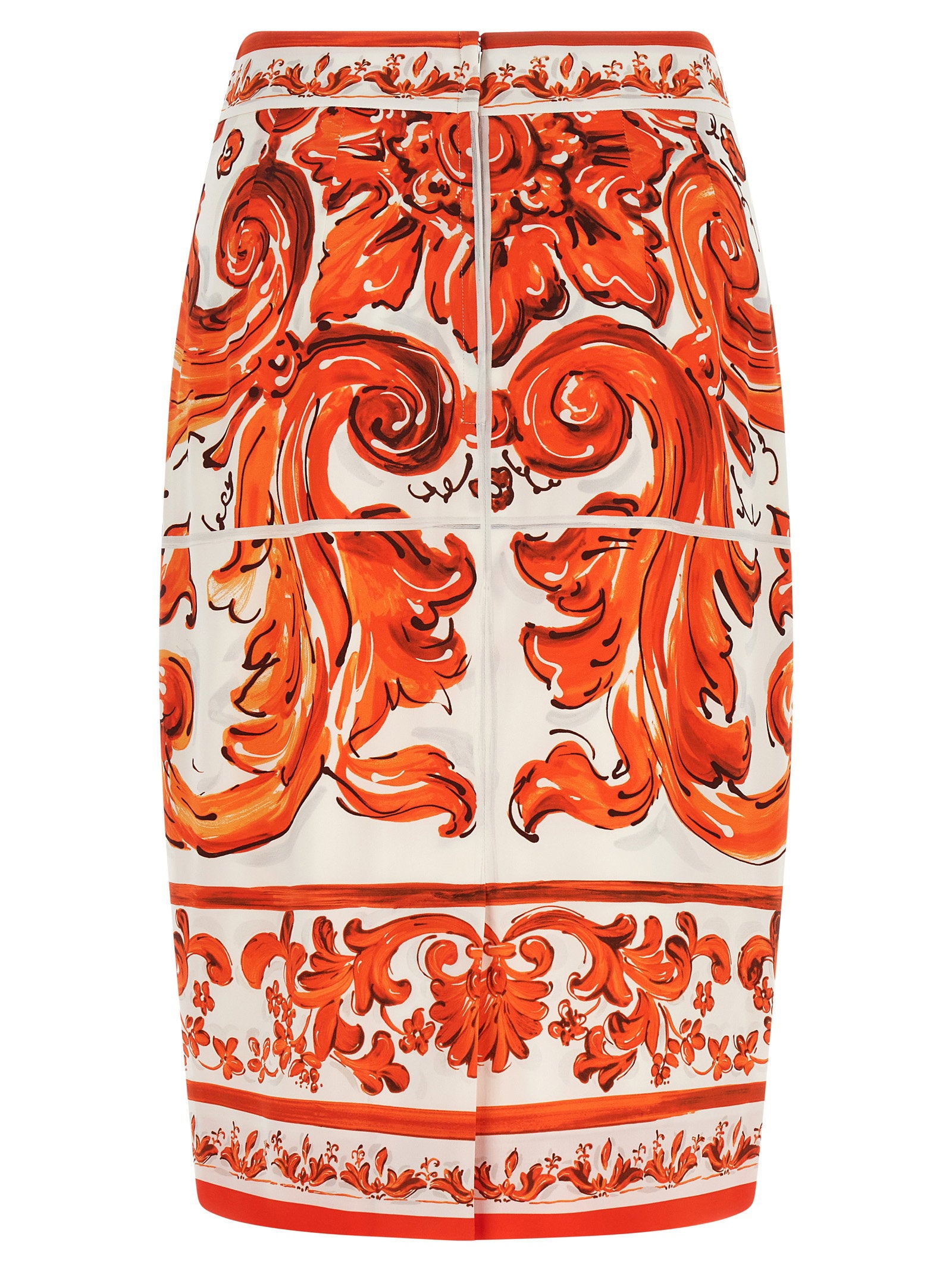 Dolce &amp; Gabbana Maiolica Skirt Orange