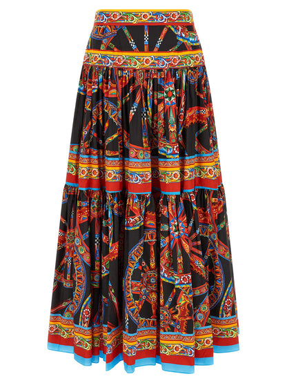 Dolce &amp; Gabbana Carretto Skirt Multicolor