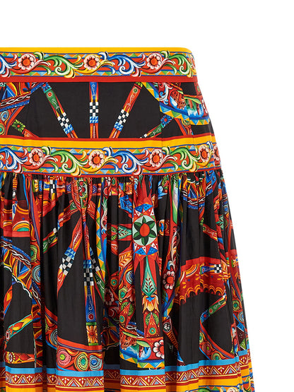Dolce &amp; Gabbana Carretto Skirt Multicolor