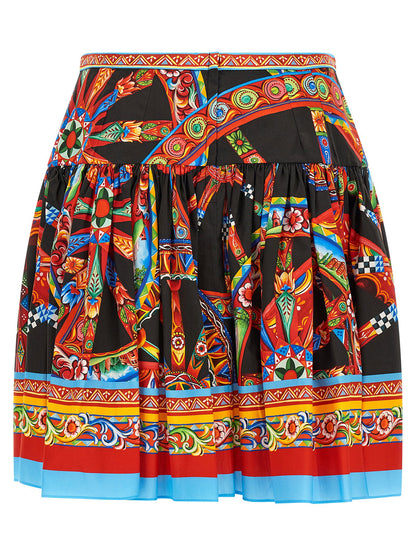 Dolce &amp; Gabbana Carretto Skirt Multicolor