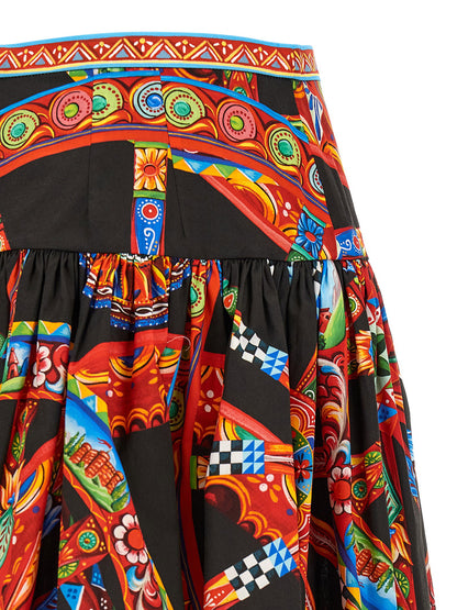 Dolce &amp; Gabbana Carretto Skirt Multicolor