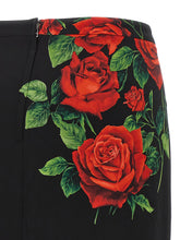 Dolce & Gabbana Rose Skirt Black  