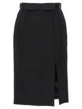 Dolce & Gabbana Wool Pencil Skirt Black