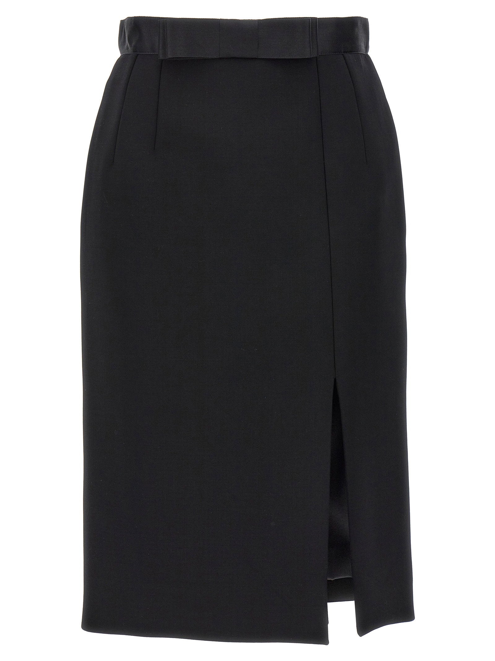 Dolce &amp; Gabbana Wool Pencil Skirt Black