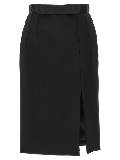 Dolce &amp; Gabbana Wool Pencil Skirt Black