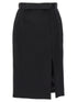 Dolce & Gabbana Wool Pencil Skirt Black