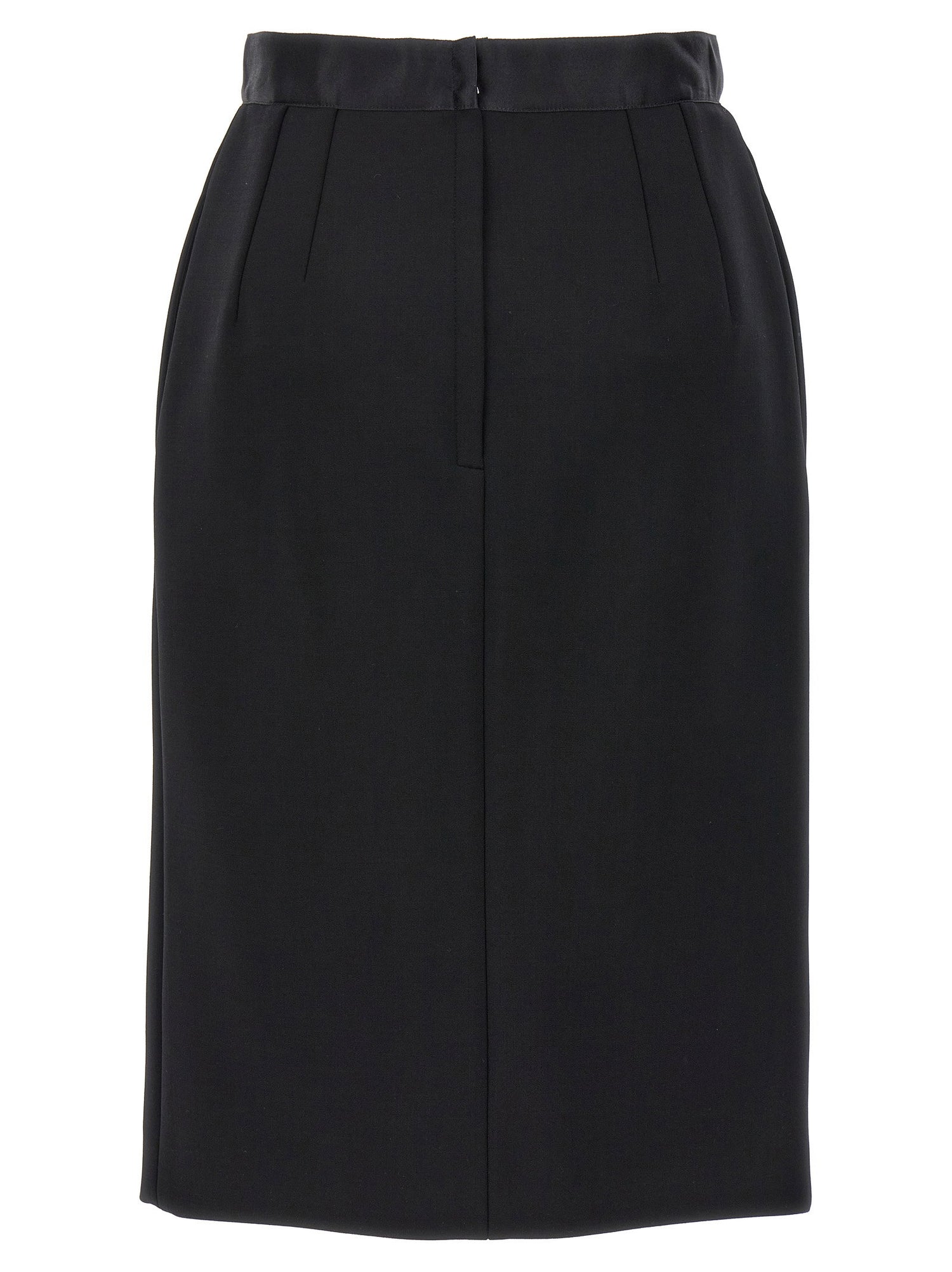 Dolce &amp; Gabbana Wool Pencil Skirt Black
