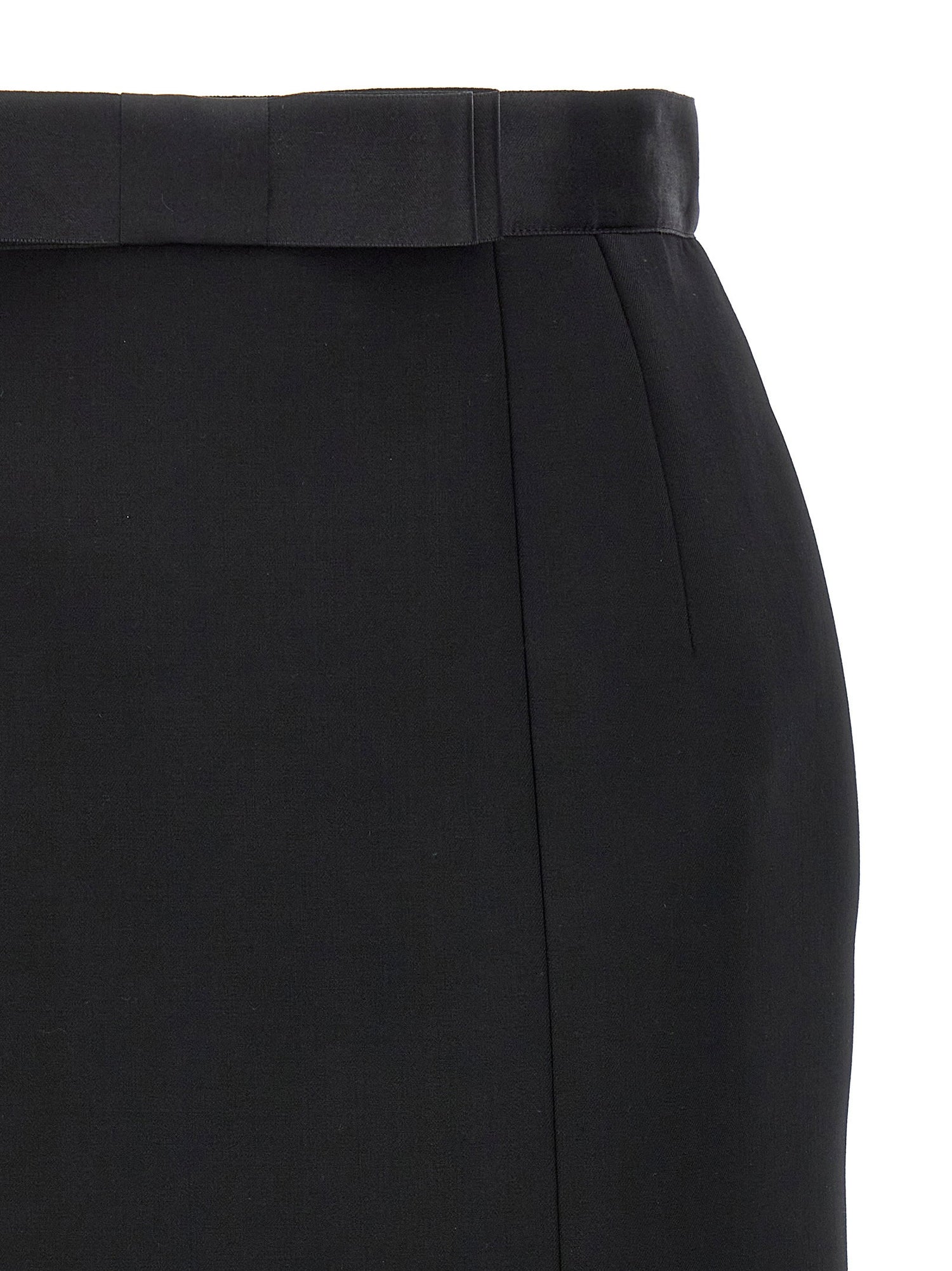 Dolce &amp; Gabbana Wool Pencil Skirt Black