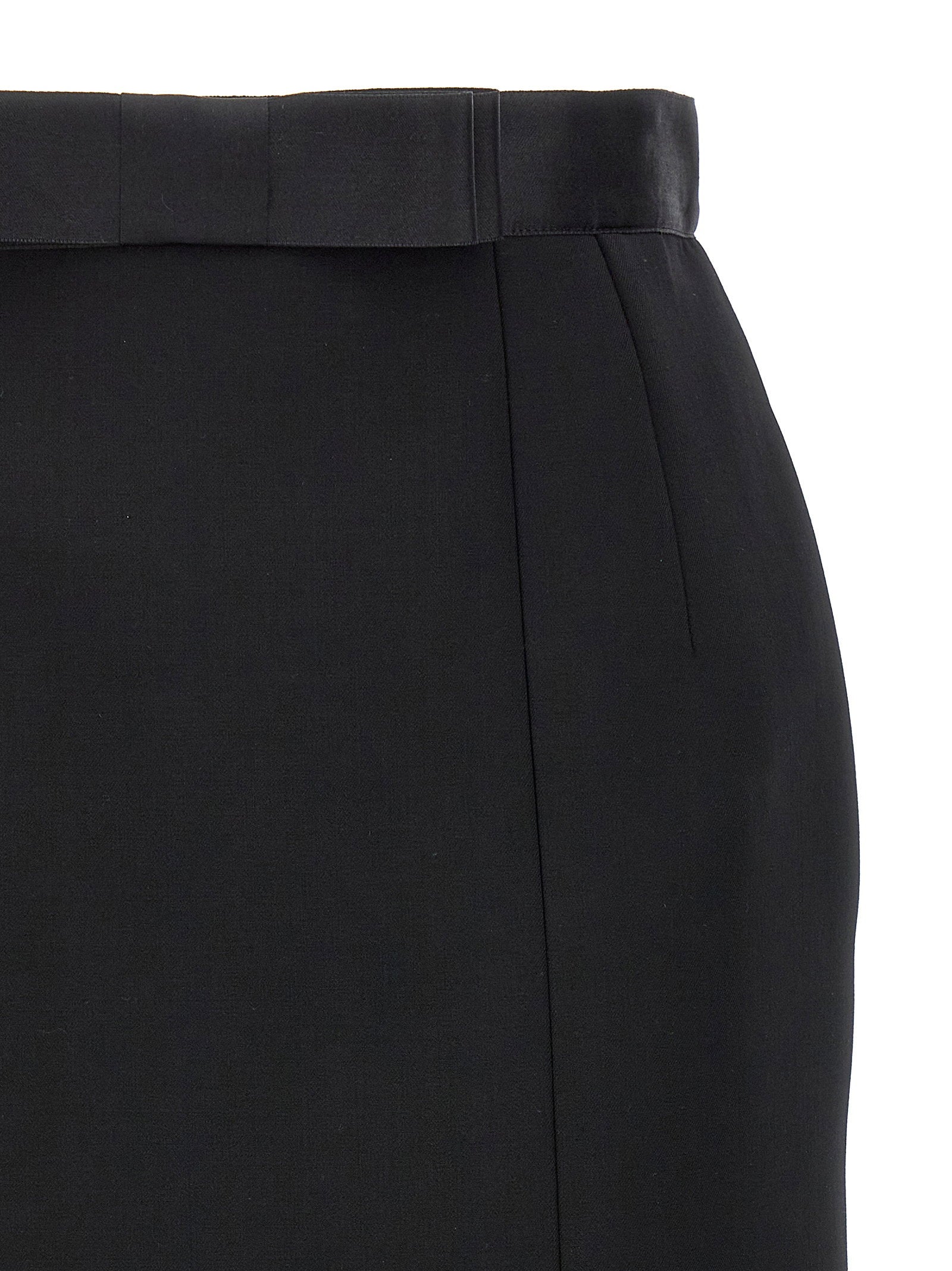 Dolce &amp; Gabbana Wool Pencil Skirt Black