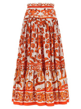 Dolce & Gabbana Maiolica Skirt Orange